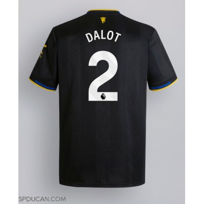 Muški Nogometni Dres Manchester United Diogo Dalot #2 Rezervni 2025-26 Kratak Rukav Muški Nogometni Dres Manchester United Diogo Dalot #2 Rezervni 2025-26 Kratak Rukav